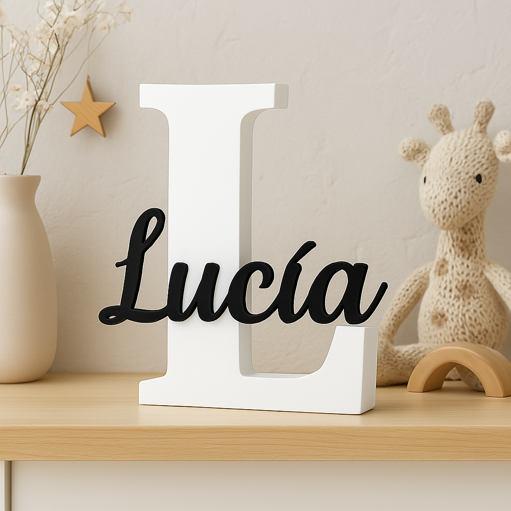 Inicial con Nombre Personalizado – Decoración y Regalo Único