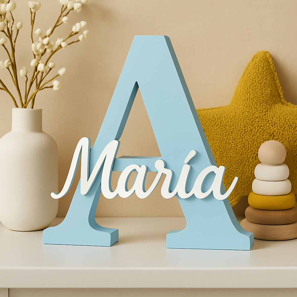 Inicial con Nombre Personalizado – Decoración y Regalo Único