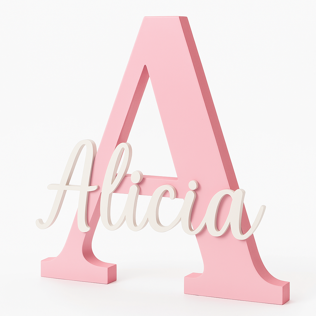 Inicial con Nombre Personalizado – Decoración y Regalo Único