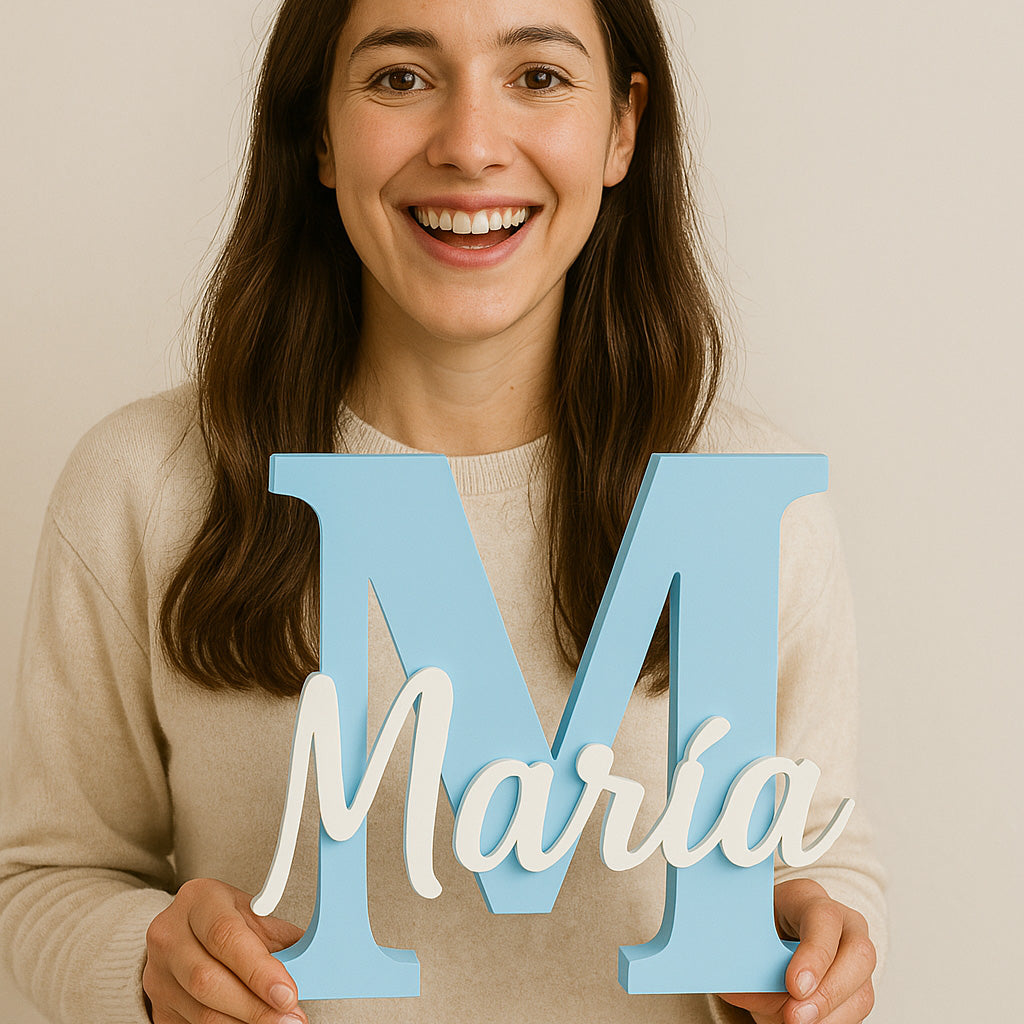 Inicial con Nombre Personalizado – Decoración y Regalo Único