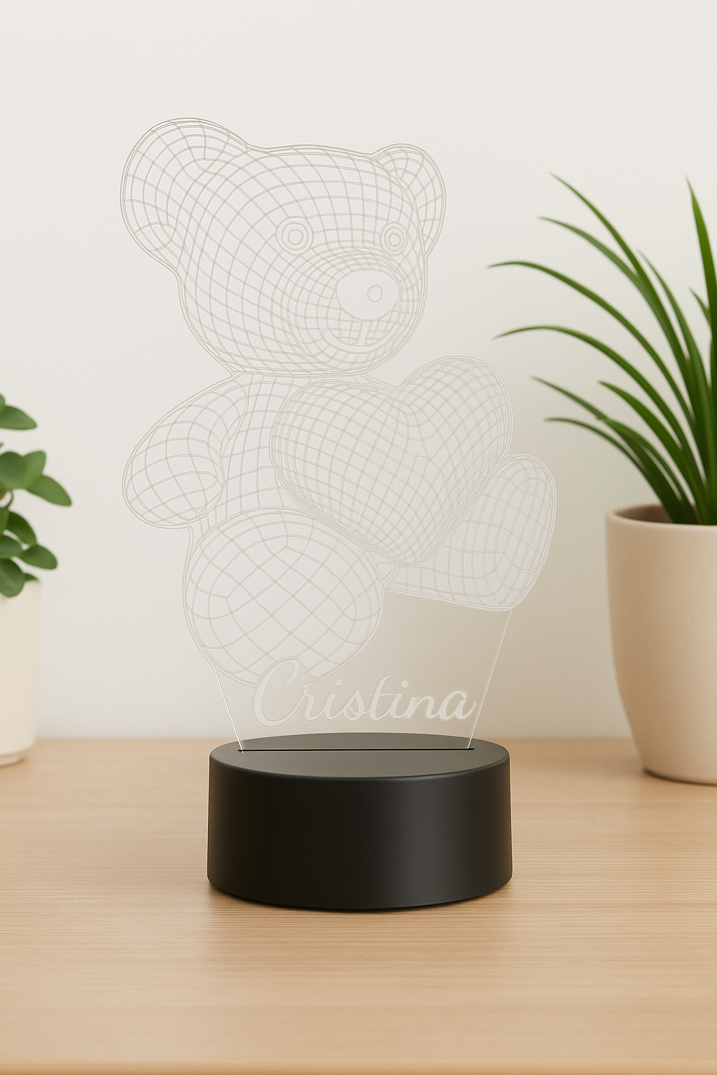 Lámpara 3D con Luz LED – Diseño Único y Decorativo