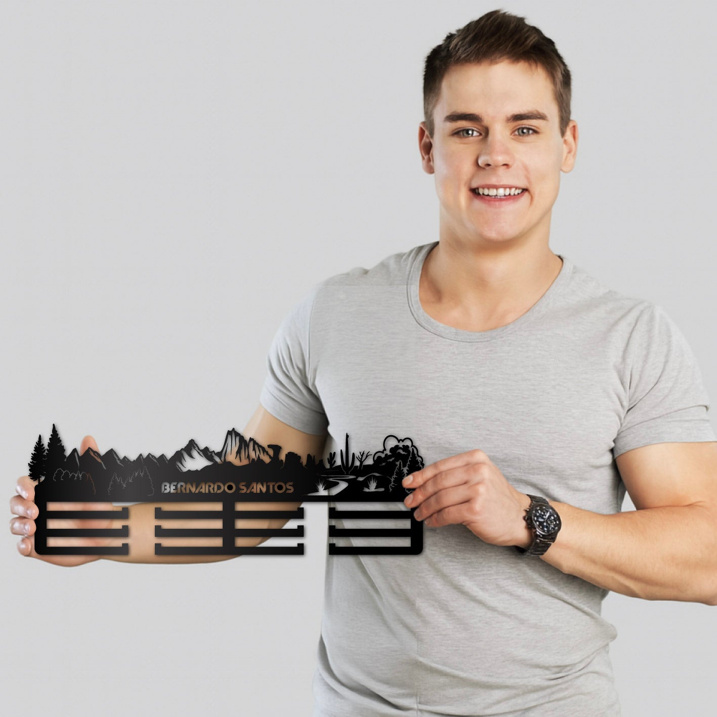 Medallero Running Personalizado con Nombre, modelo Espíritu del Monte