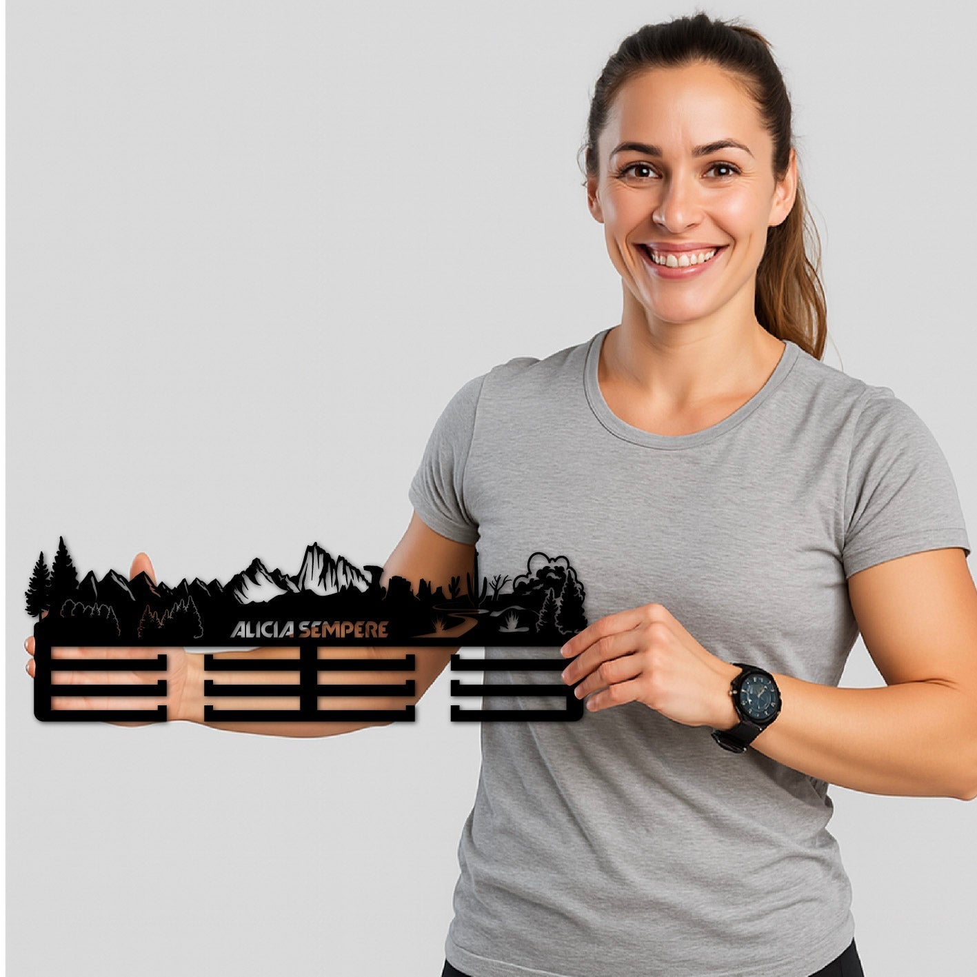 Medallero Running Personalizado con Nombre, modelo Espíritu del Monte