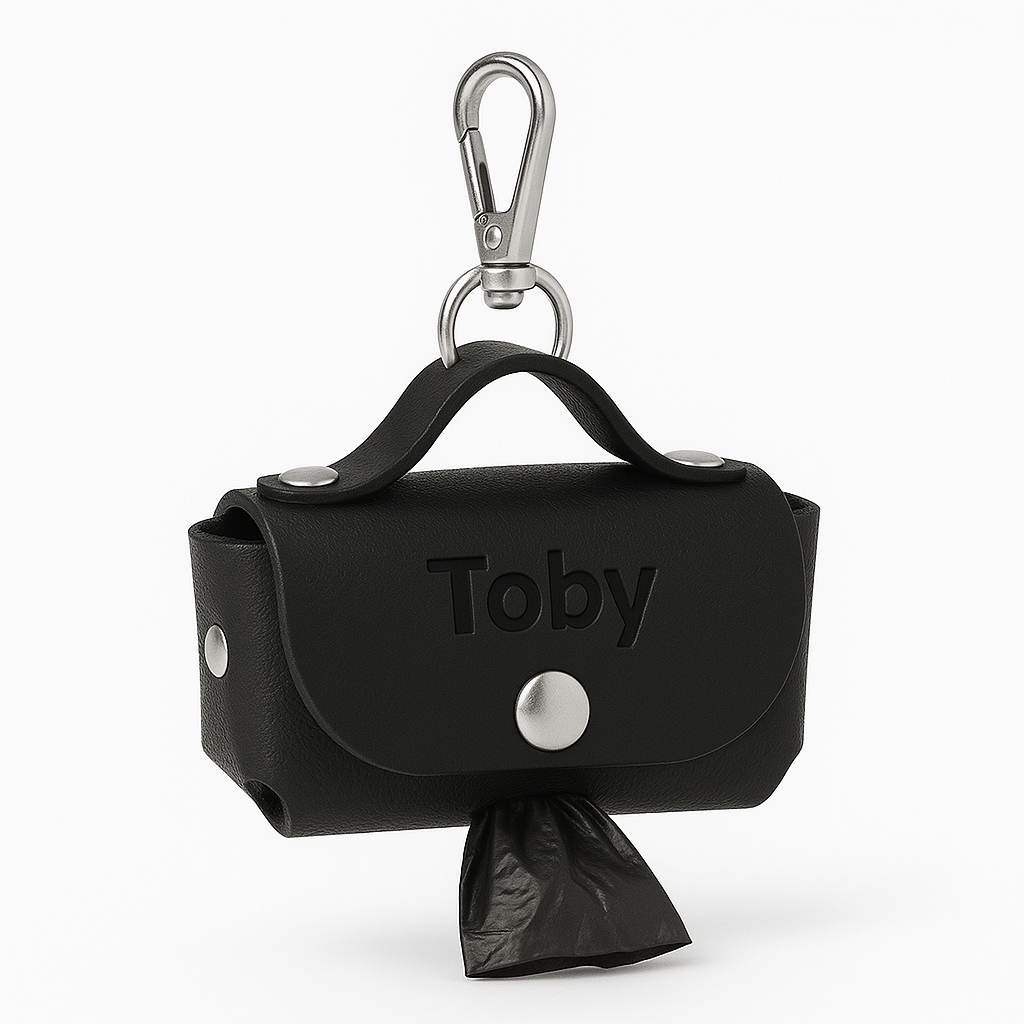 Bolsa piel dispensador para bolsas de las cacas personalizado