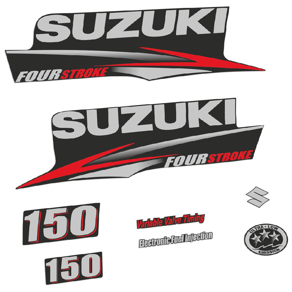 Adhesivos Suzuki DF150 150HP Cuatro tiempos 2010-2013 motor fueraborda pegatinas en vinilo
