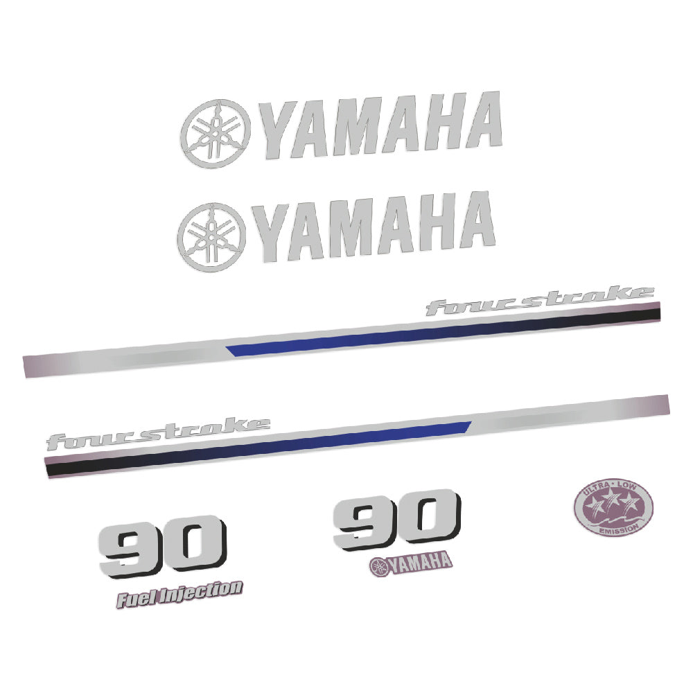 Adhesivos Yamaha 90HP Cuatro tiempos 2013 motor fueraborda pegatinas en vinilo