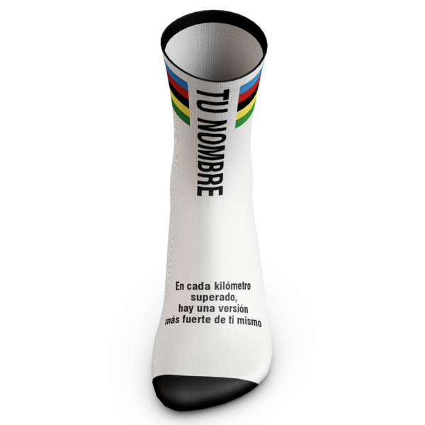 Calcetines técnicos deportivos personalizados con tu nombre – Pack de 1 par – Transpirables y cómodos