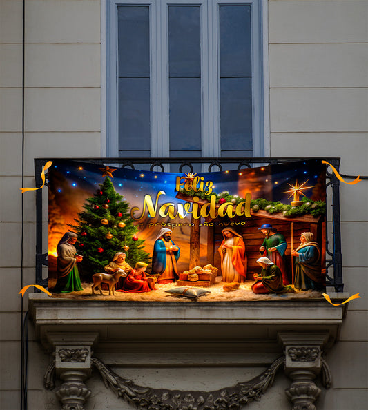 Balconera Navidad "Bajo la Estrella, El Nacimiento Sagrado"