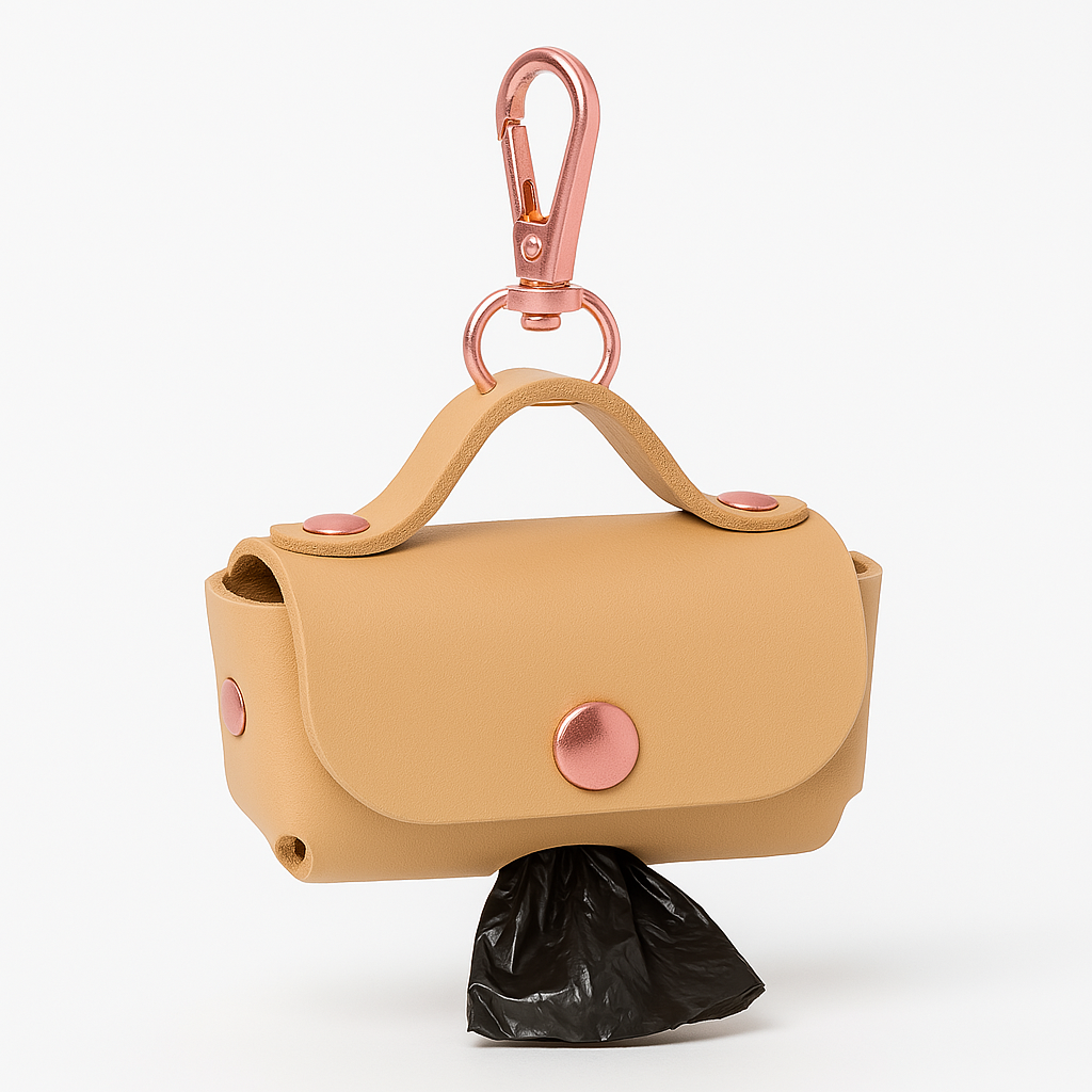 Bolsa piel dispensador para bolsas de las cacas personalizado