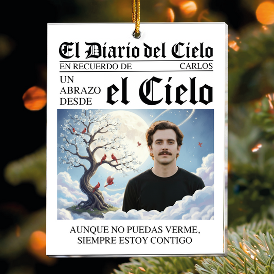 Colgante navidad personalizado conmemorativo ser querido