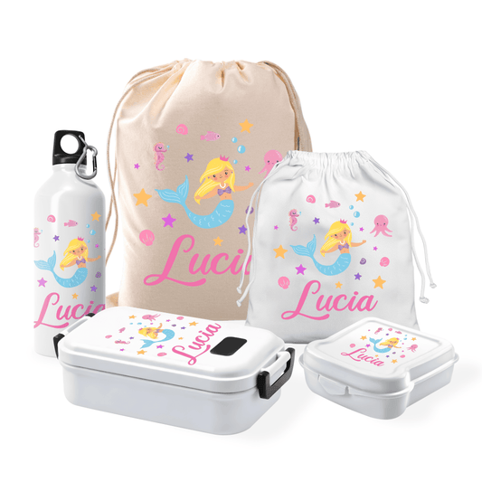 Pack Escolar Personalizado - Mochila, Botella y Fiambreras