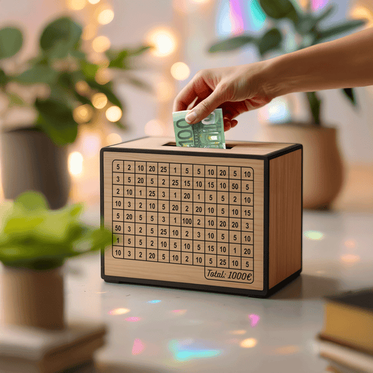 Caja de Ahorros de Madera | Hucha Educativa para Niños