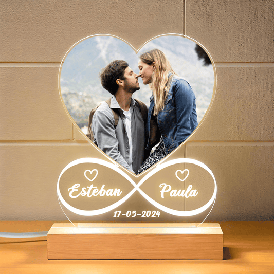 placa personalizada con Foto de aniversario de parejas