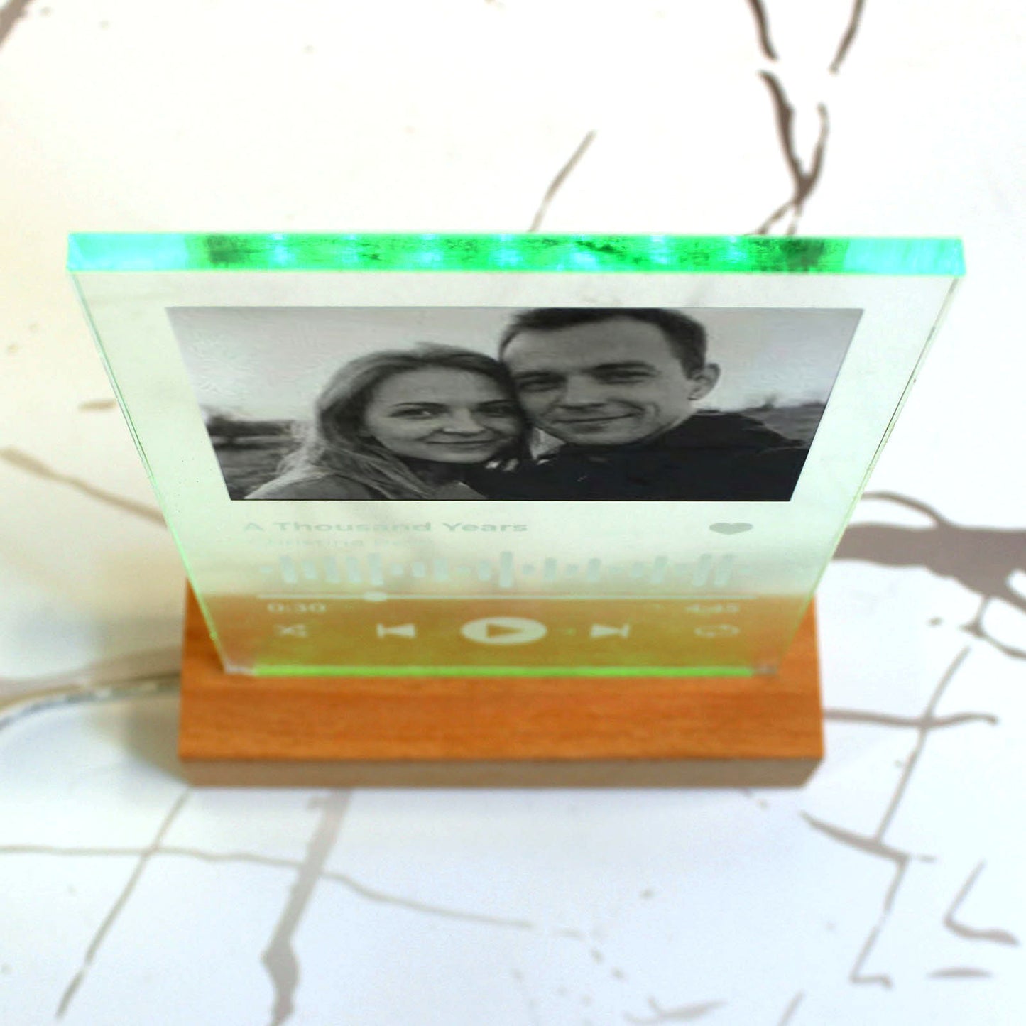 Placa lámpara personalizada spotify led