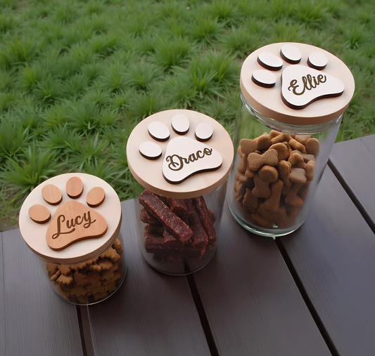Tarro Personalizado para Golosinas de Perro – Con Nombre