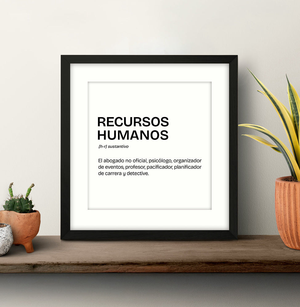 Póster de Recursos Humanos – Decoración de Oficina Profesional