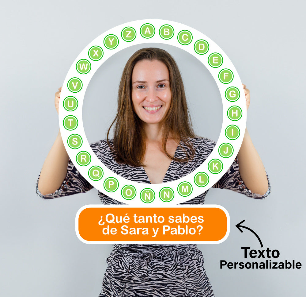 Rosco Pasapalabra Personalizado – Juego de Mesa Divertido y Original