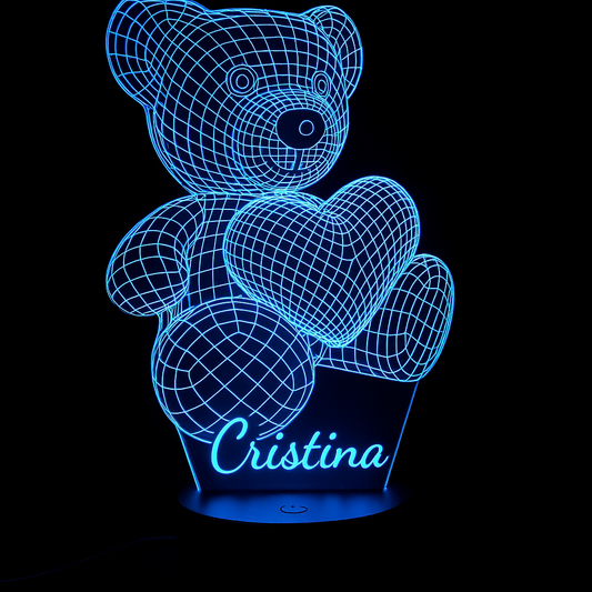 Lámpara 3D con Luz LED – Diseño Único y Decorativo