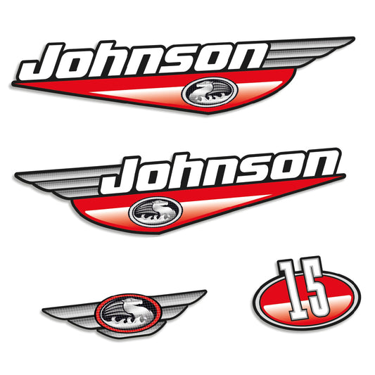 Adhesivos Johnson 15HP 1999-2000 motor fueraborda pegatinas en vinilo