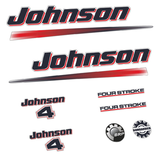 Adhesivos Johnson 4HP Cuatro tiempos motor fueraborda pegatinas en vinilo