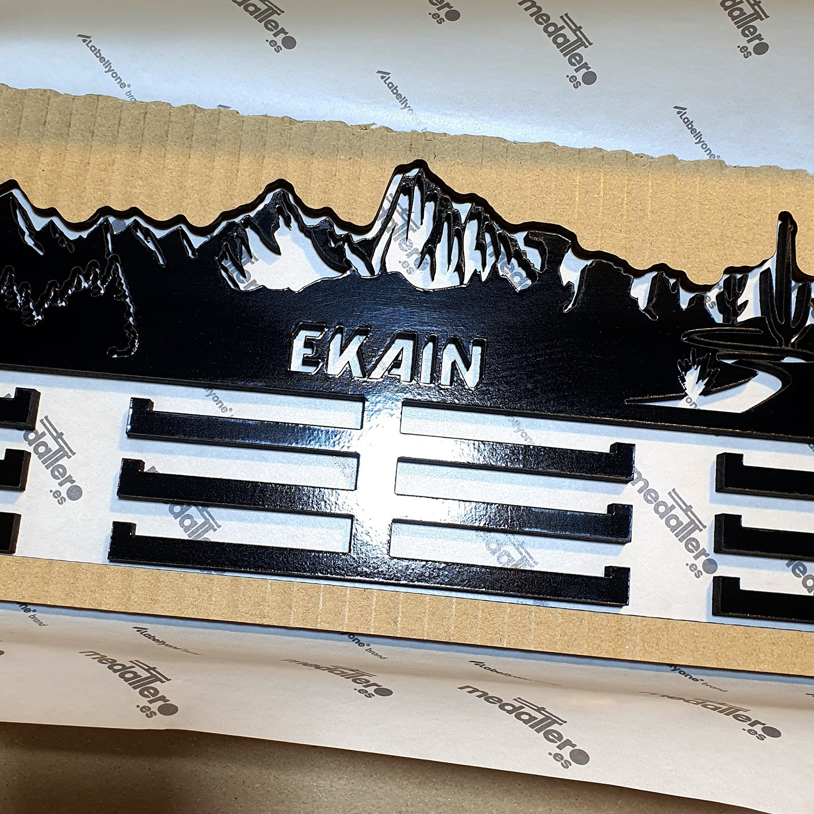 Medallero Running Personalizado con Nombre, modelo Espíritu del Monte