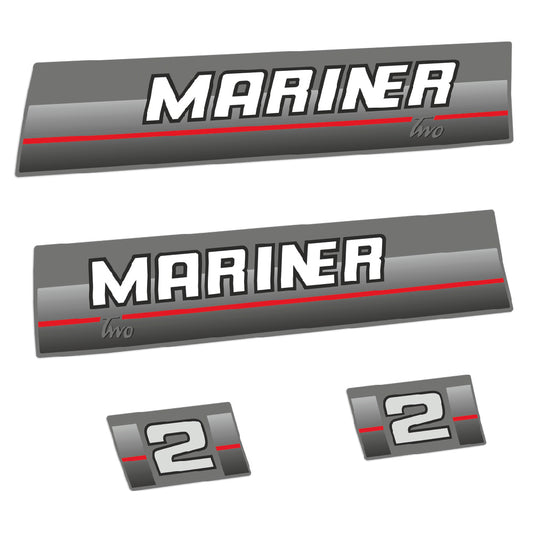 Adhesivos Mariner 2HP Dos 1984-1990 dos tiempos motor fueraborda pegatinas en vinilo