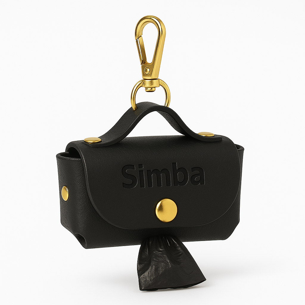 Bolsa piel dispensador para bolsas de las cacas personalizado