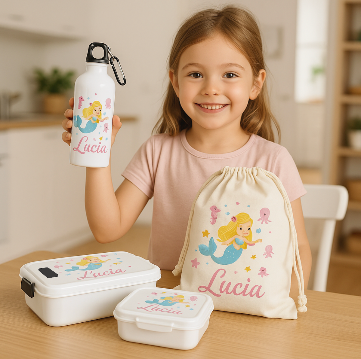 Pack Escolar Personalizado - Mochila, Botella y Fiambreras