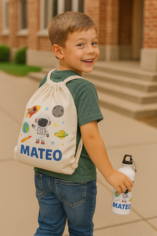 Pack Escolar Personalizado - Mochila, Botella y Fiambreras