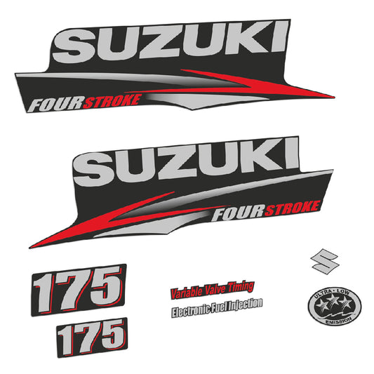 Adhesivos Suzuki DF175 175HP Cuatro tiempos 2010-2013 motor fueraborda pegatinas en vinilo