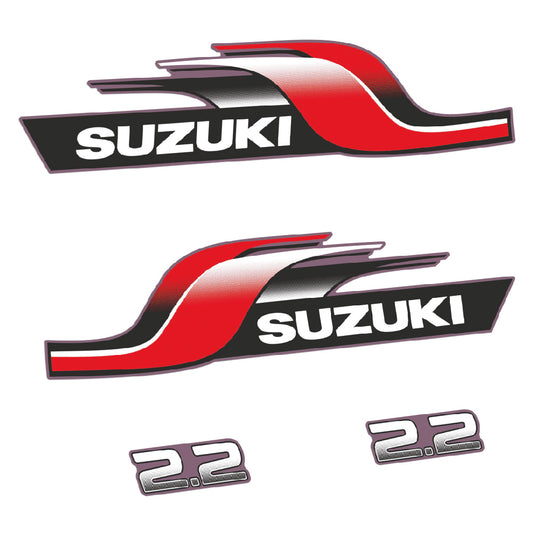 Adhesivos Suzuki DT2.2 2.2HP Dos tiempos 1998 motor fueraborda pegatinas en vinilo