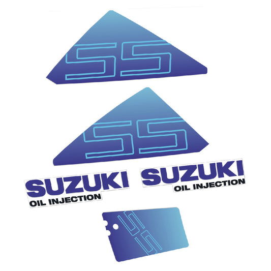 Adhesivos Suzuki DT55 55HP Dos tiempos inyección de aceite motor fueraborda pegatinas en vinilo