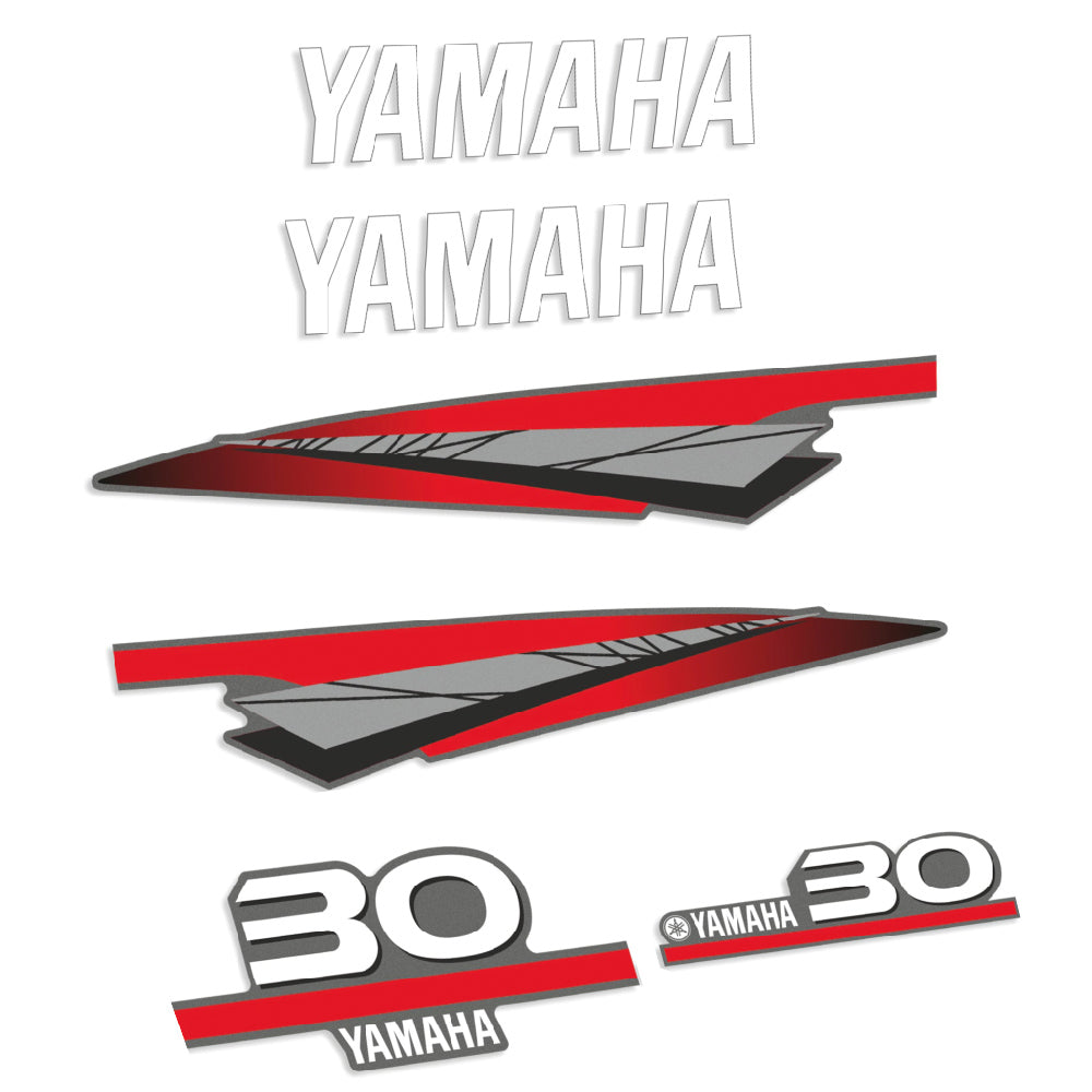 Adhesivos Yamaha 30HP Dos tiempos motor fueraborda pegatinas en vinilo