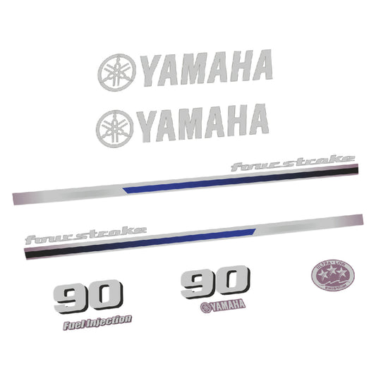 Adhesivos Yamaha 90HP Cuatro tiempos 2013 motor fueraborda pegatinas en vinilo