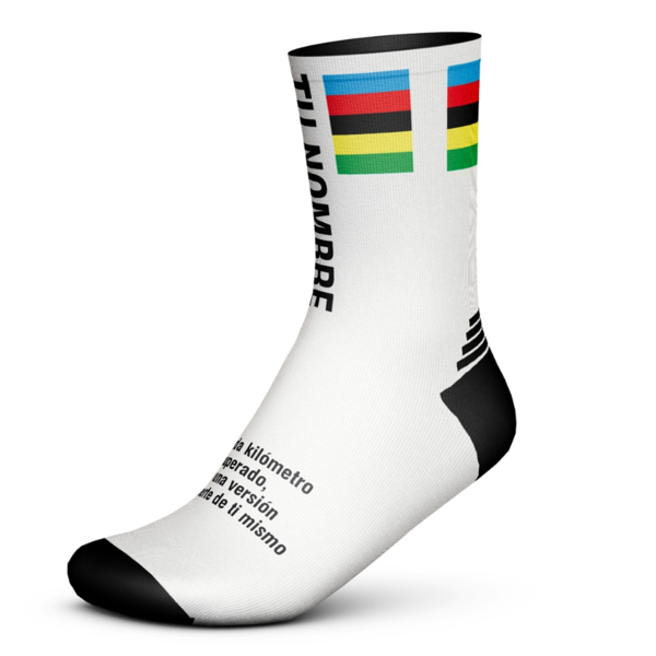 Calcetines técnicos deportivos personalizados con tu nombre – Pack de 1 par – Transpirables y cómodos